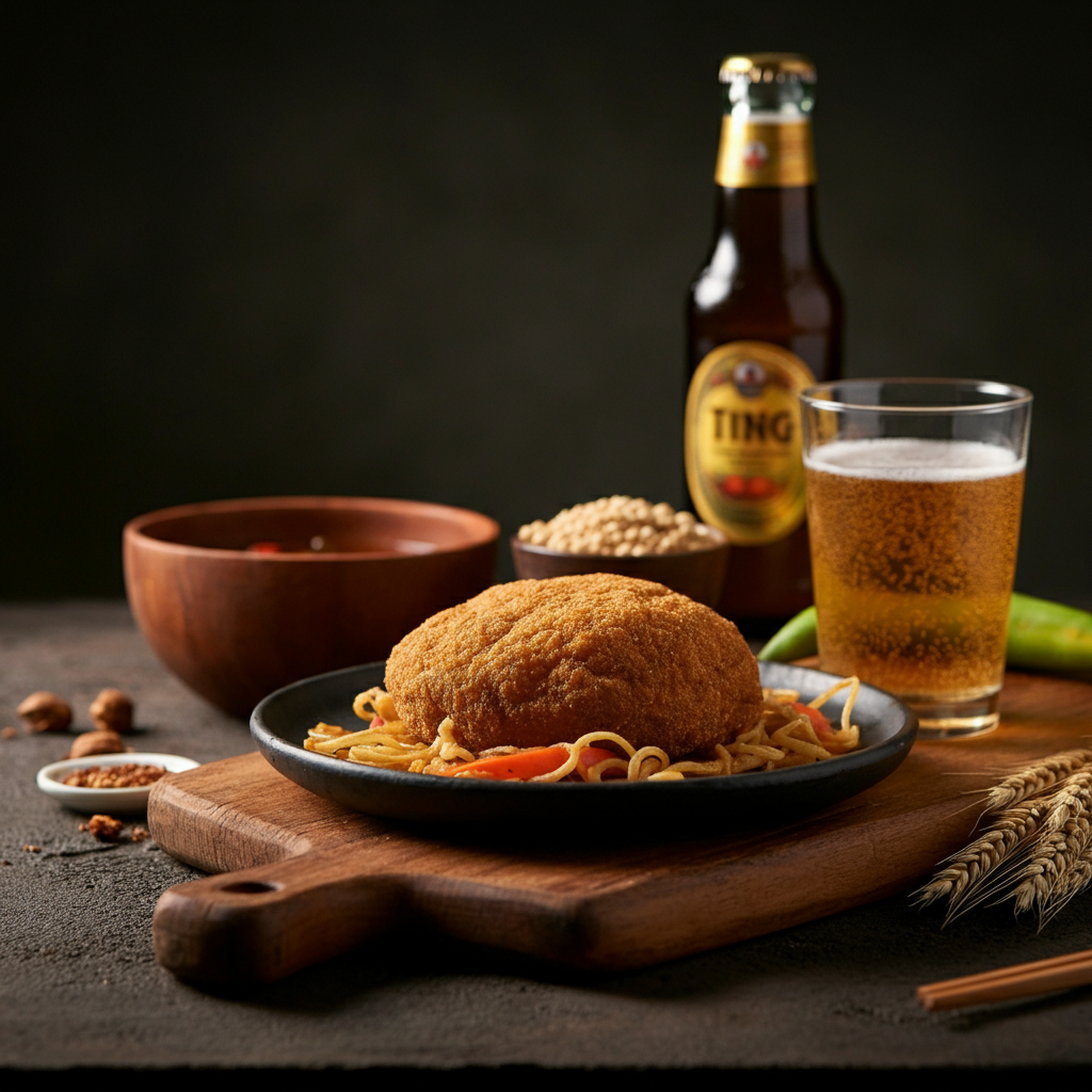 A traditional beer made from sorghum.